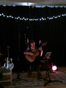 Laura Boswell played several beautiful classical guitar pieces.